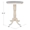International Concepts Round 30 in Round Top Pedestal Table, 40.9 inH, Unfinished, 30 W, 30 L, 40.9 in H, Wood, Unfinished K-30RT-6B-2 - alternate 3